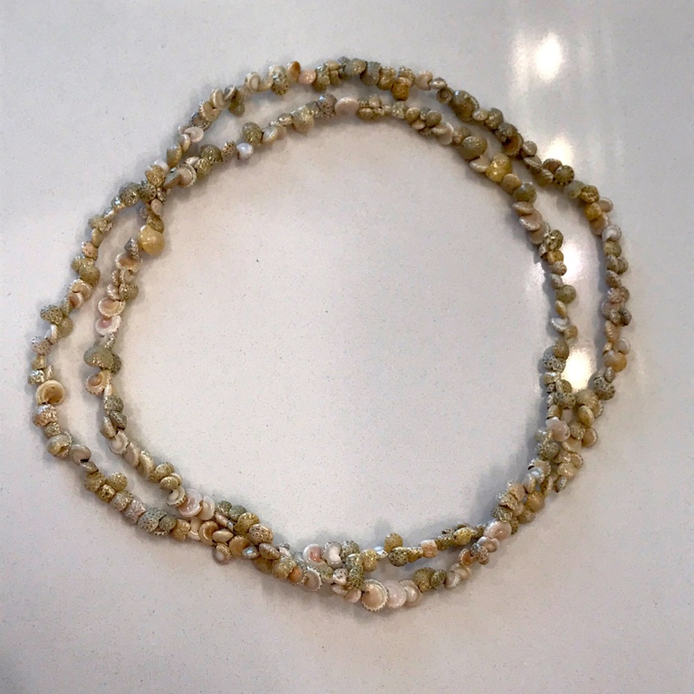 Shell necklace, 36”